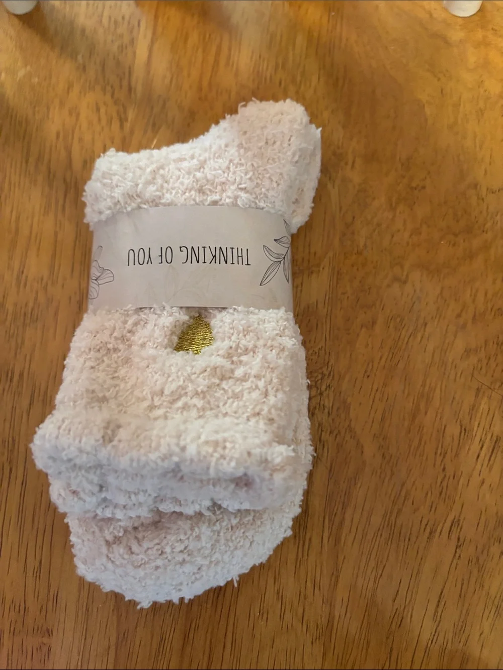 Cozy Plush Pink Women's Socks - Thinking of You